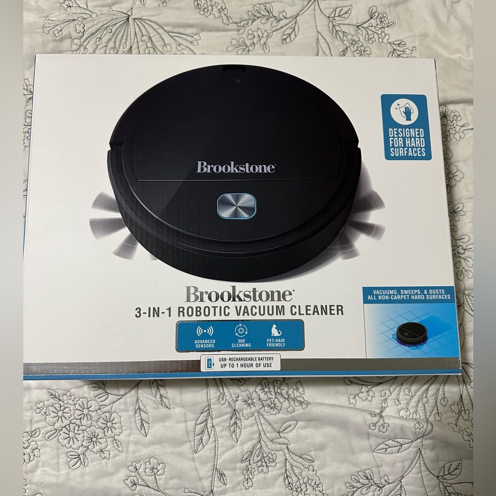 NEW Brookstone 3-in- 1 Robotic Vacumm
Cleaner - Picture 2 of 8